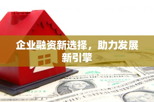 剑川企业融资新选择，助力发展新引擎
