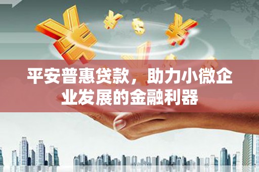 剑川平安普惠贷款，助力小微企业发展的金融利器