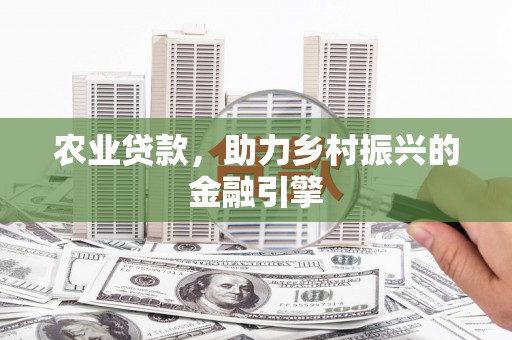 剑川农业贷款，助力乡村振兴的金融引擎