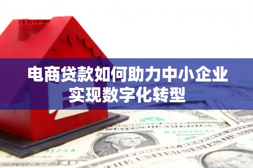 剑川电商贷款如何助力中小企业实现数字化转型