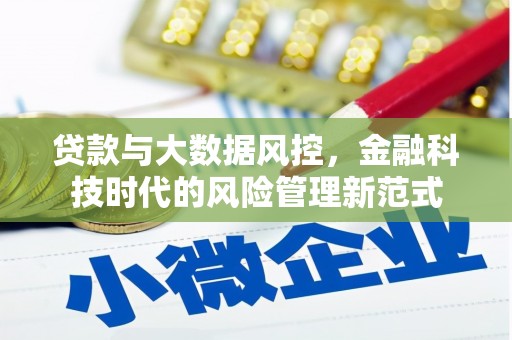剑川贷款与大数据风控，金融科技时代的风险管理新范式