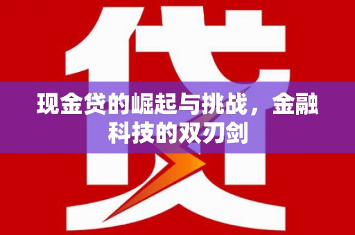剑川现金贷的崛起与挑战，金融科技的双刃剑