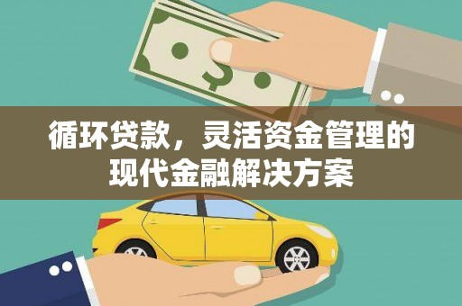 剑川循环贷款，灵活资金管理的现代金融解决方案