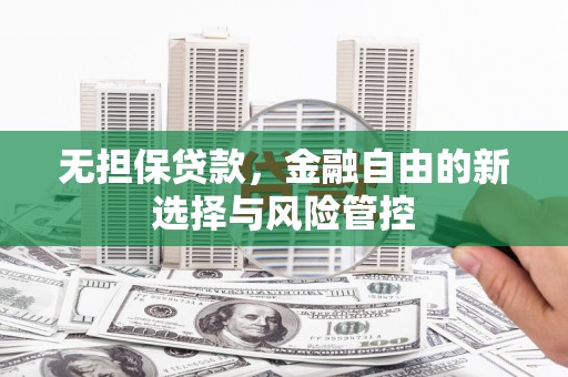 剑川无担保贷款，金融自由的新选择与风险管控