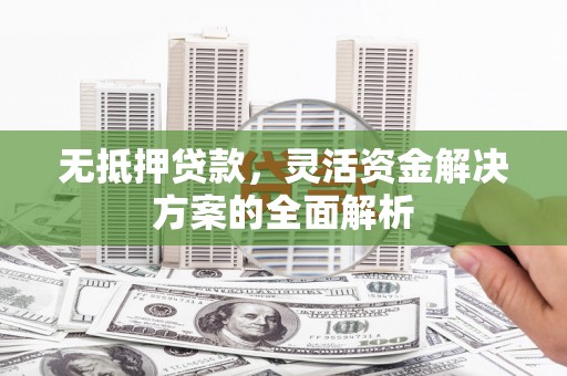 剑川无抵押贷款，灵活资金解决方案的全面解析