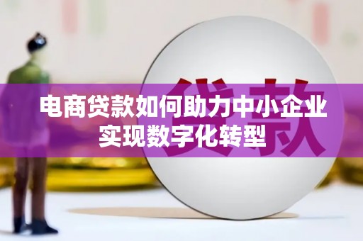 剑川电商贷款如何助力中小企业实现数字化转型