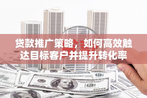 剑川贷款推广策略，如何高效触达目标客户并提升转化率