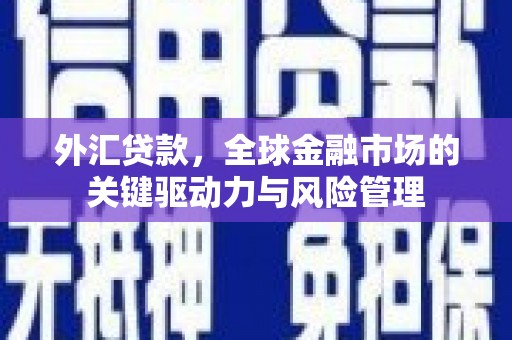 剑川外汇贷款，全球金融市场的关键驱动力与风险管理