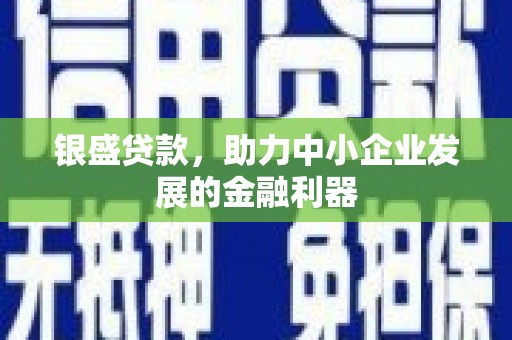剑川银盛贷款，助力中小企业发展的金融利器
