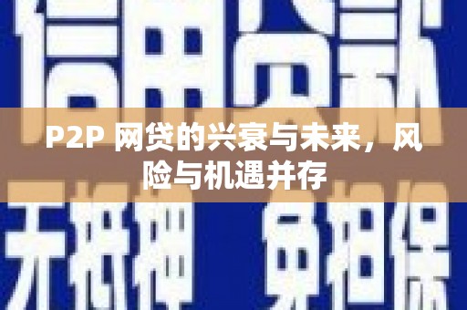 剑川P2P 网贷的兴衰与未来，风险与机遇并存