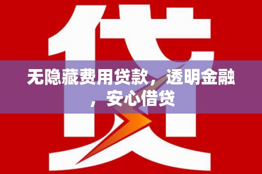 剑川无隐藏费用贷款，透明金融，安心借贷