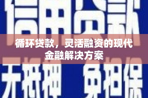 剑川循环贷款，灵活融资的现代金融解决方案