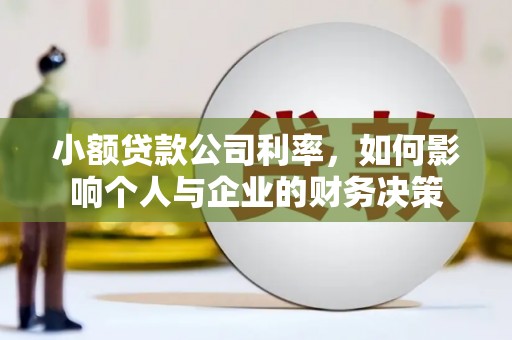 剑川小额贷款公司利率，如何影响个人与企业的财务决策