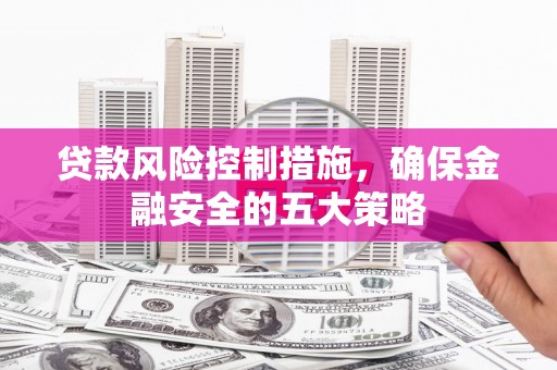 剑川贷款风险控制措施，确保金融安全的五大策略