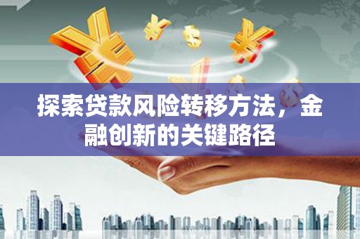 剑川探索贷款风险转移方法，金融创新的关键路径