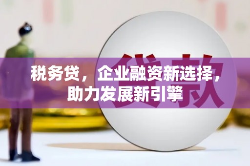 剑川税务贷，企业融资新选择，助力发展新引擎