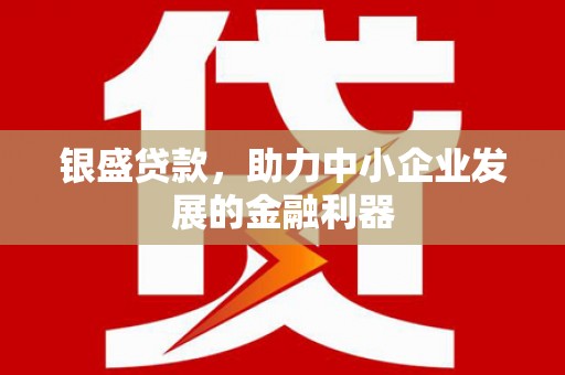 剑川银盛贷款，助力中小企业发展的金融利器