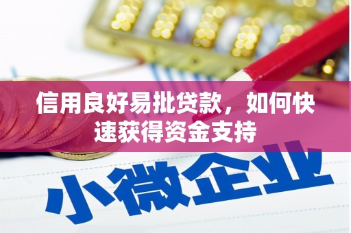 剑川信用良好易批贷款，如何快速获得资金支持
