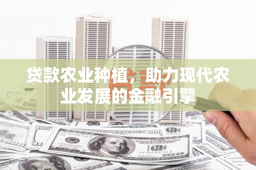 剑川贷款农业种植，助力现代农业发展的金融引擎