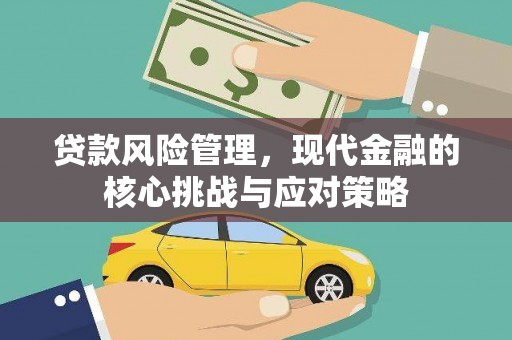 剑川贷款风险管理，现代金融的核心挑战与应对策略