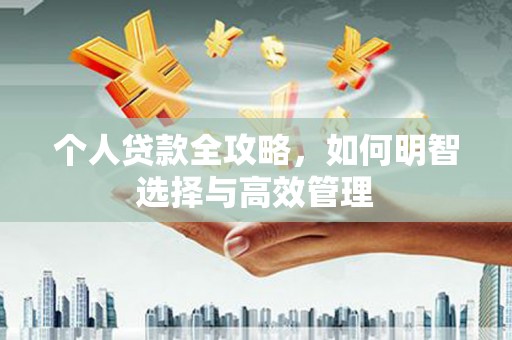 剑川个人贷款全攻略，如何明智选择与高效管理