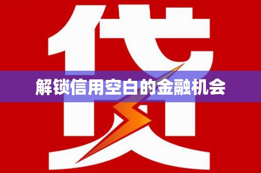 剑川解锁信用空白的金融机会