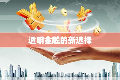 剑川透明金融的新选择